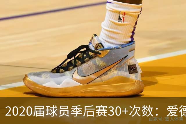 2020届球员季后赛30+次数：爱德华兹第一 马克西第二 哈利第三